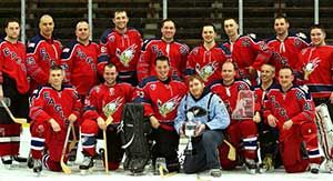 The Eagles with the 2013 Armed Forces Europe championship trophy in Garmisch