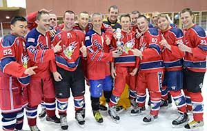 Eagles I after winning the 2013 Hockey North America Europe Division I title in Zoetermeer